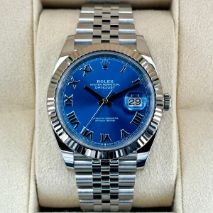 2022 Rolex Datejust 41mm 126334 Stainless Steel Jubilee Blue Dial