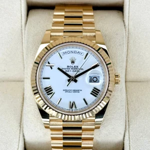 NEW 2024 Rolex Day-Date 40mm 228238 Presidential White Dial