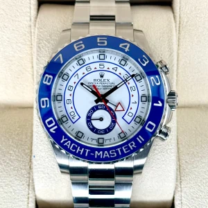 2016 Rolex Yacht-Master II 44mm 116680 Stainless Steel White Dial