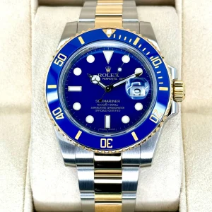 Rolex Submariner “Bluesy” 40mm 116613LB Two-Tone Flat Blue Dial