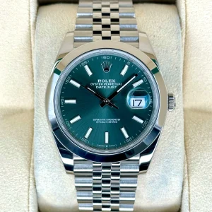 2024 Rolex Datejust 41mm 126300 Jubilee Green Dial