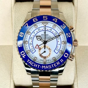 2021 Rolex Yacht-Master II 44mm 116681 Two-Tone White Dial