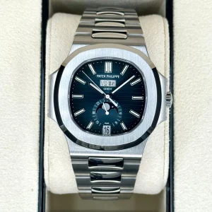 NEW 2022 Patek Philippe 40.5mm 5726/1A-014 Nautilus Moonphase Blue Dial