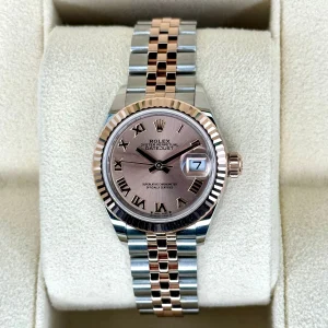 NEW 2024 Rolex Lady Datejust 28mm 279171 Two-Tone Jubilee Pink Dial