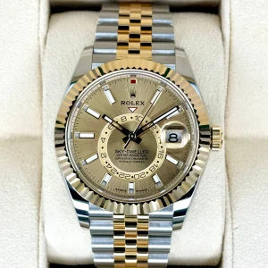 NEW 2025 Rolex Sky-Dweller 42mm 336933 Jubilee Champagne Dial