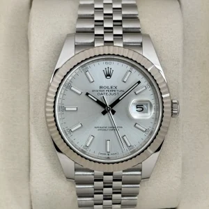 New 2025 Rolex Datejust 41mm 126334 Stainless Steel Jubilee Silver Dial