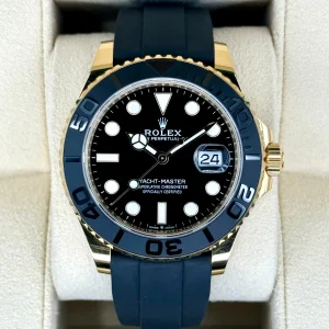 2024 Rolex Yacht-Master 42mm 226658 Gold Oysterflex Black Dial