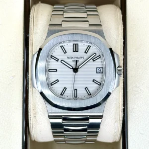 2015 Patek Philippe Nautilus 40mm 5711/1A Stainless Steel White Dial