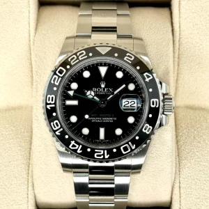 2015 Rolex GMT-Master II 40mm 116710LN Stainless Steel Black Dial