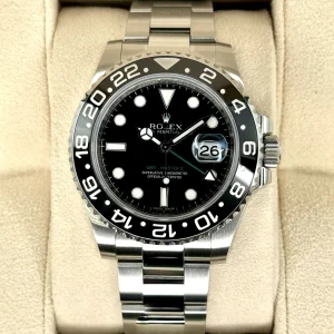 2015 Rolex GMT-Master II 40mm 116710LN Stainless Steel Black Dial