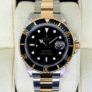 2008 Rolex Submariner 40mm 16613LN Two-Tone Black Dial