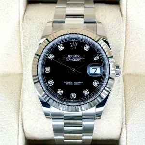 NEW 2025 Rolex Datejust 41mm 126334 Oyster Black Diamond Dial