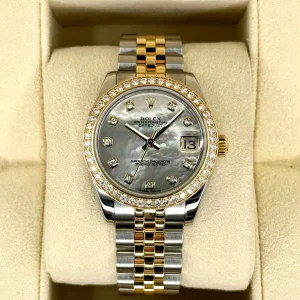 Rolex Lady Datejust 31mm 178383 Two-Tone Jubilee MOP Diamond Dial