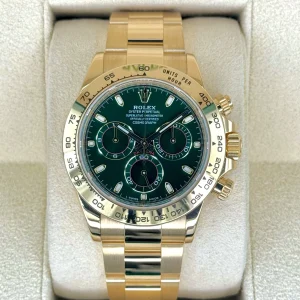 2022 Rolex Daytona "John Mayer" 40mm 116508 Yellow Gold Green Dial