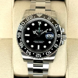 2014 Rolex GMT-Master II 40mm 116710LN Stainless Steel Black Dial