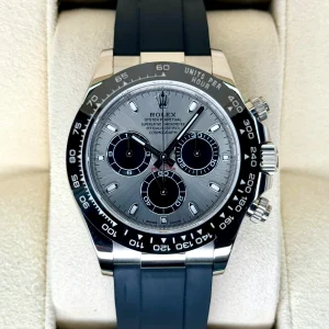 2022 Rolex Daytona 40mm 116519LN White Gold Silver Ghost Dial