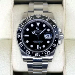 2011 Rolex GMT-Master II 40mm 116710LN Stainless Steel Black Dial