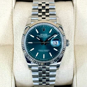2024 Rolex Datejust 36mm 126234 Stainless Steel Jubilee Green Dial