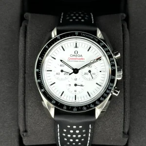 NEW 2024 Omega Speedmaster Professional 42mm 31032425004002 White Dial