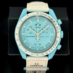 NEW Omega S033L100 Bioceramic Moon Swatch  - Mission to Uranus