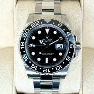 NEW 2022 Rolex GMT-Master II 40mm 116710LN Stainless Steel Black Dial