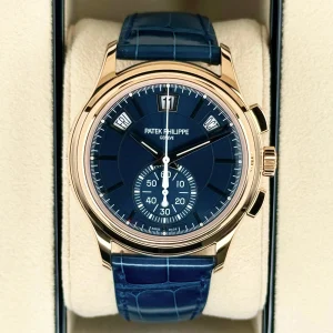 NEW 2023 Patek Philippe 5905R Flyback Chronograph Annual Calendar Blue Dial