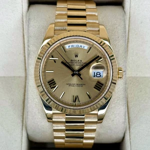 2021 Rolex Day-Date 40mm 228238 Presidential Champagne Dial