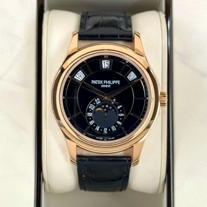 2014 Patek Philippe Annual Calender 40mm 5205R Rose Gold Black Dial