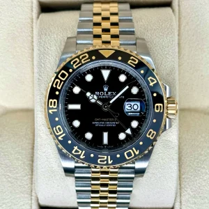2024 Rolex GMT-Master II 40mm 126713GRNR Two-Tone Jubilee Black Dial