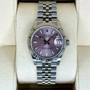 NEW 2025 Rolex Datejust 31mm 278274 Stainless Steel Jubilee Pink Dial