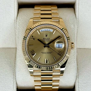 2021 Rolex Day-Date 40mm 228238 Presidential Champagne Dial