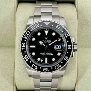 2014 Rolex GMT-Master II 40mm 116710LN Stainless Steel Black Dial