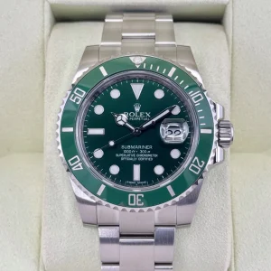 2013 Rolex Submariner "Hulk" 40mm 116610LV Green Dial