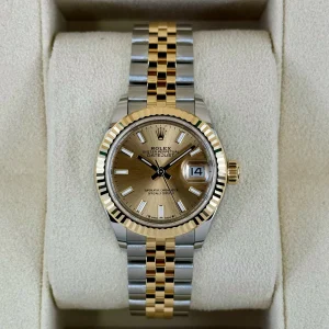 NEW 2024 Rolex Lady Datejust 28mm 279173 Jubilee Champagne Dial