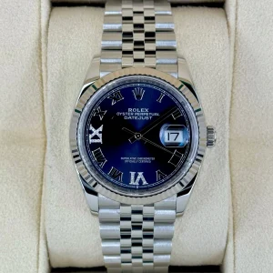 2023 Rolex Datejust 36mm 126234 Stainless Steel Jubilee Purple Dial