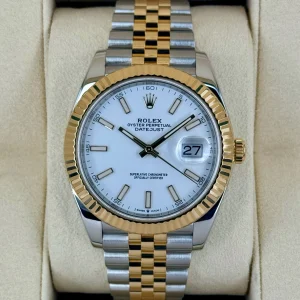 2020 Rolex Datejust 41mm 126333 Two-Tone Jubilee White Dial