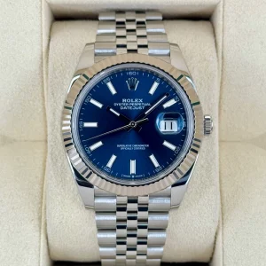 2022 Rolex Datejust 41mm 126334 Stainless Steel Jubilee Blue Dial
