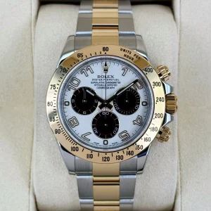 2016 Rolex Daytona 40mm 116523 White Panda Arabic Racing Dial