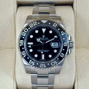 NEW OLD STOCK 2016 Rolex GMT-Master II 40mm 116710LN Black Dial