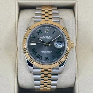 2022 Rolex Datejust 41mm 126333 Two-Tone Jubilee Wimbledon Dial