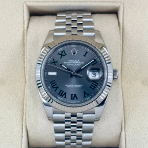 2020 Rolex Datejust 41mm 126334 Stainless Steel Jubilee Wimbledon Dial