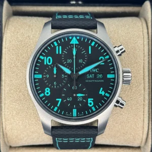 2024 IWC Pilot's Chronograph 41mm IW388108 Titanium Black Dial