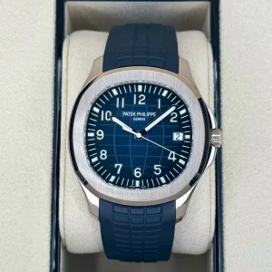 2021 Patek Philippe Aquanaut 5168G 42.2mm White Gold Blue Dial