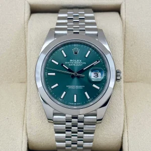 NEW 2025 Rolex Datejust 41mm 126300 Stainless Steel Jubilee Green Dial