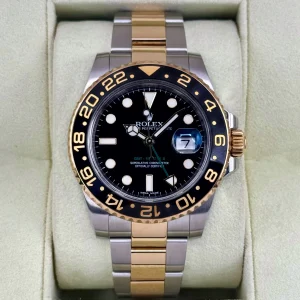 2013 Rolex GMT-Master II 40mm 116713LN Two-Tone Black Dial