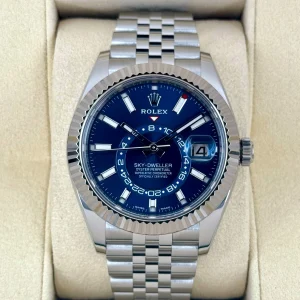 2022 Sky-Dweller 42mm 326934 Stainless Steel Jubilee Blue Dial