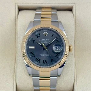 2018 Rolex Datejust 41mm 126333 Two-Tone Oyster Wimbledon Dial