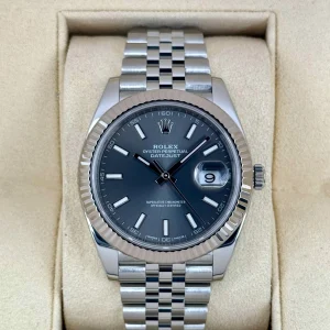 2017 Rolex Datejust 41mm 126334 Stainless Steel Jubilee Rhodium Dial