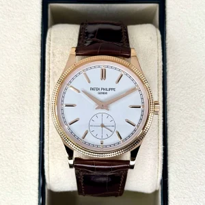Patek Philippe Calatrava 40mm 6119R  Rose Gold White Dial