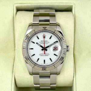2005 Rolex Datejust Turn-O-Graph 36mm 116264 Oyster White Dial